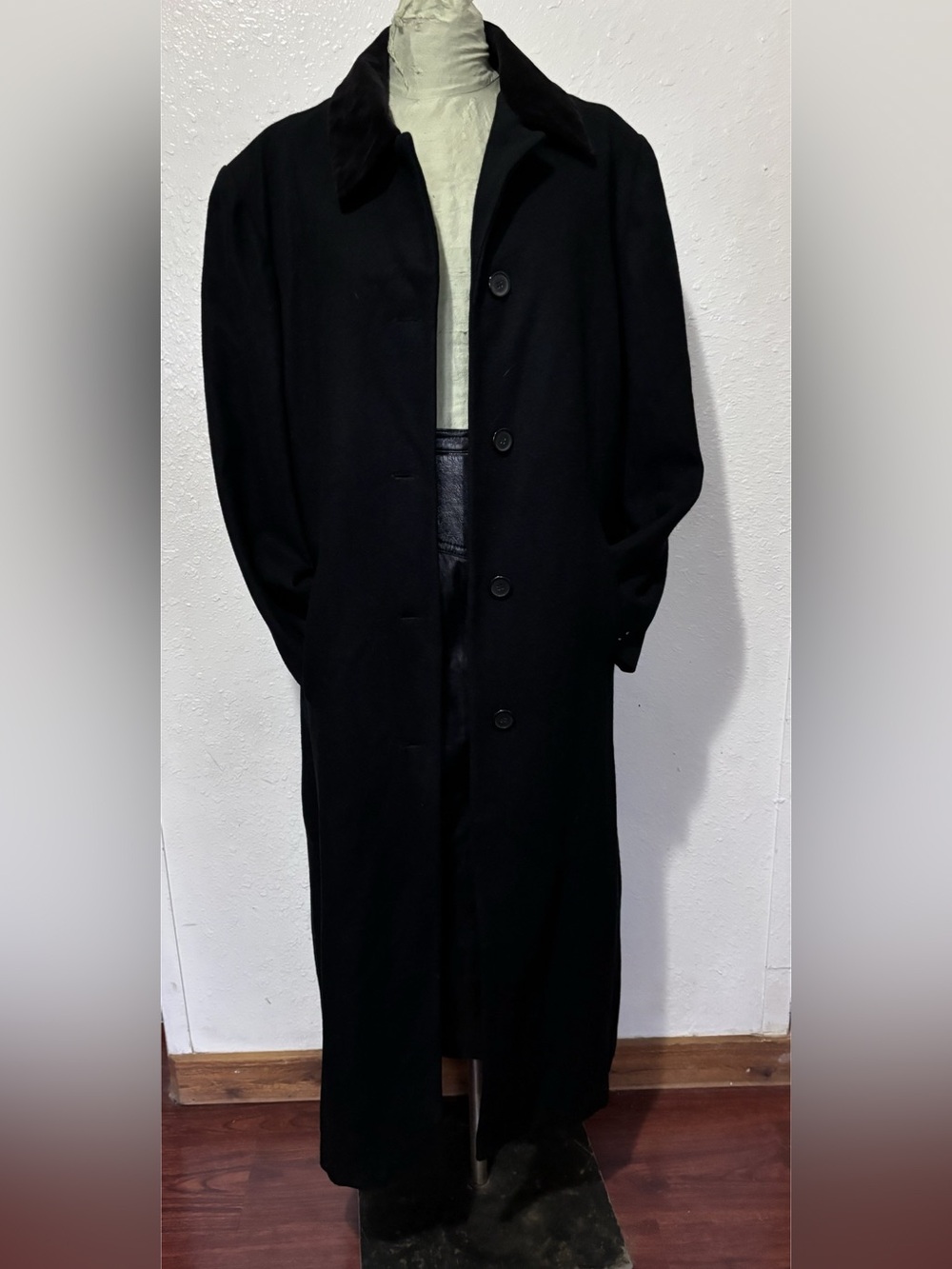 MDP Missy Black Trench Coat Size 16